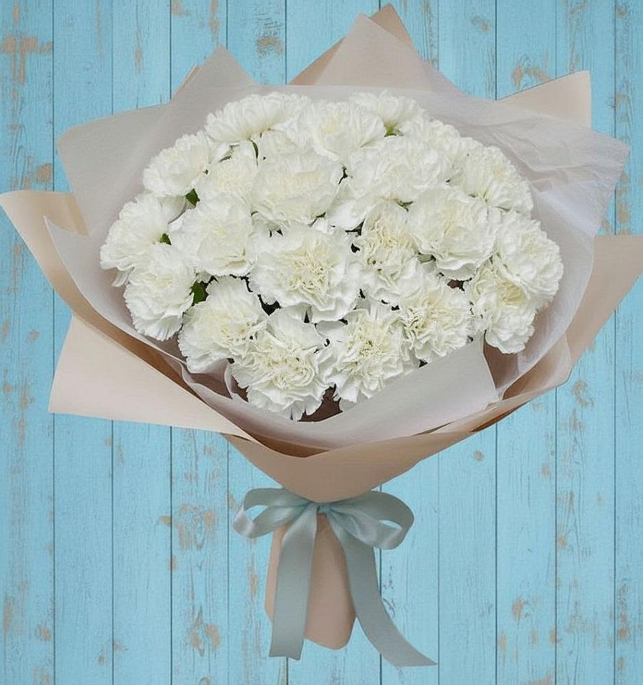 Букет цветов из: Гвоздики в Лямбирь