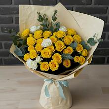 Букет цветов из:  Розы в Лямбирь