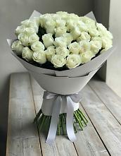 Букет 35 Белых роз в Лямбирь