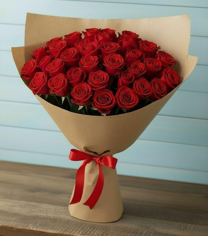 Букет Красные розы Милано в Лямбирь