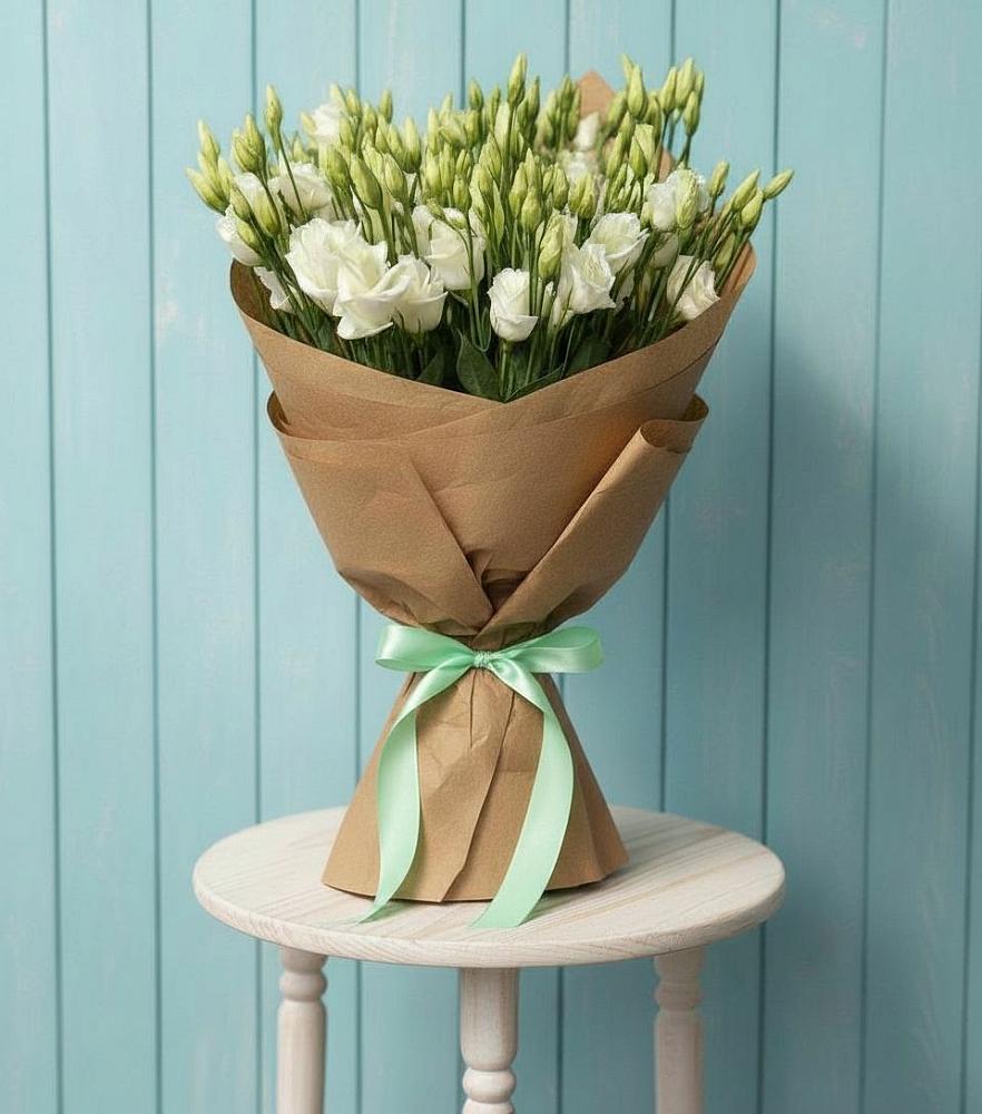 Букет цветов из: Лизиантусы в Лямбирь