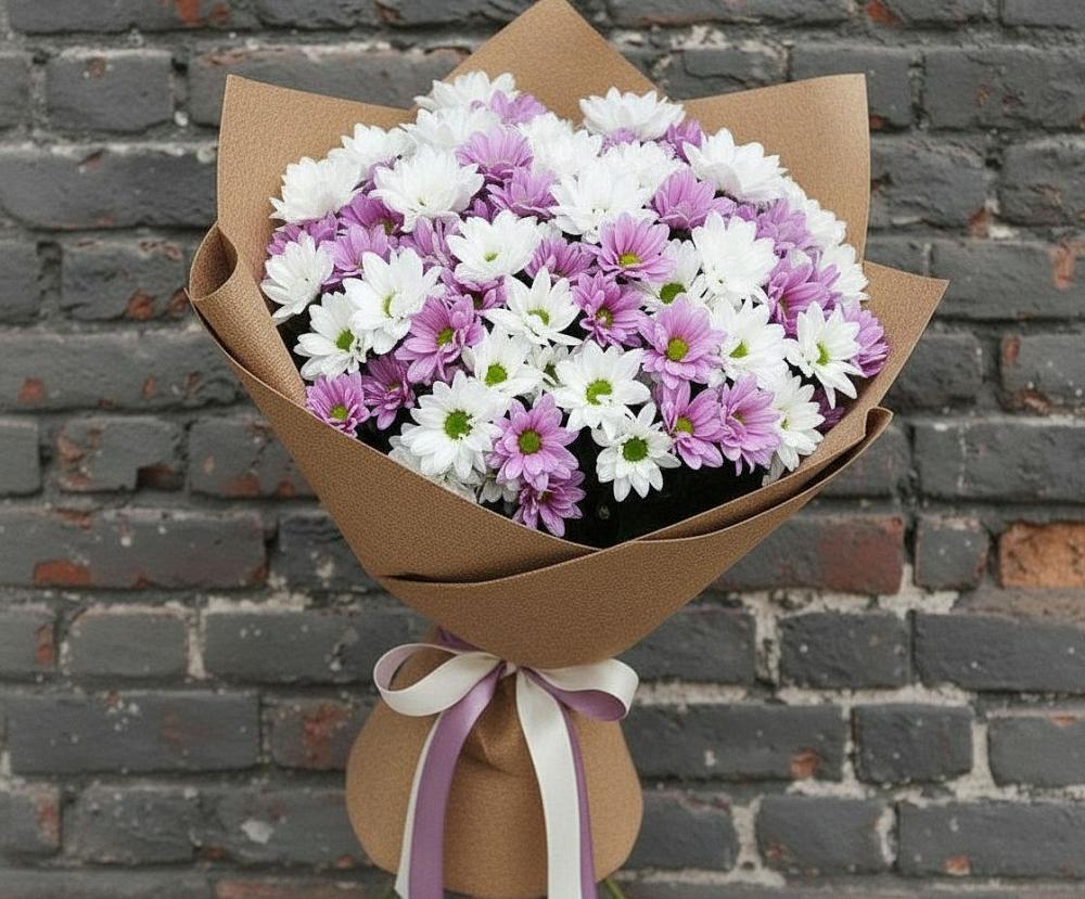 Букет цветов из: Хризантемы в Лямбирь