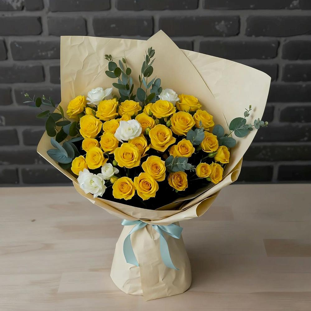 Букет цветов из: Розы в Лямбирь